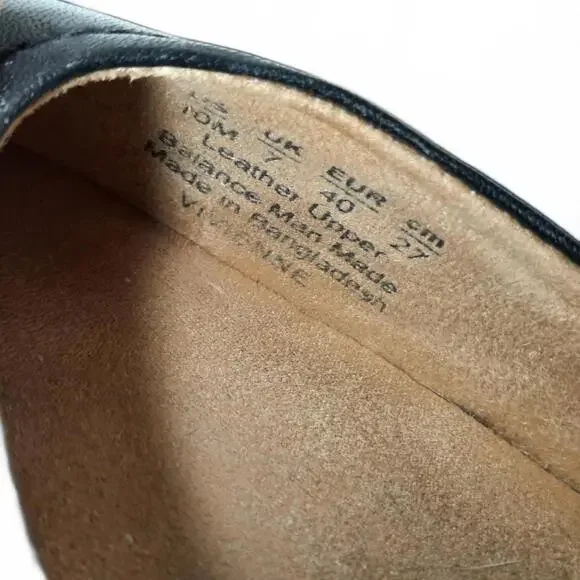 Naturalizer Women's Black Leather Flats Size 10M - Picture 6 of 6